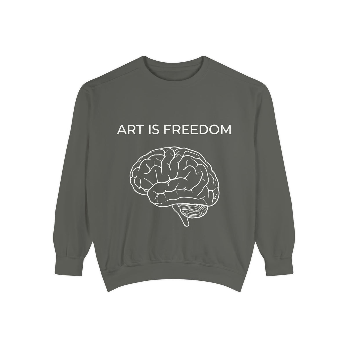 Unisex Garment-Dyed Sweatshirt | Premium Crewneck