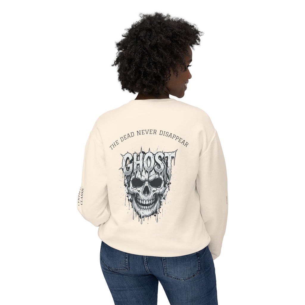 Ghost Skull Sweatshirt | Gothic Graphic Crewneck