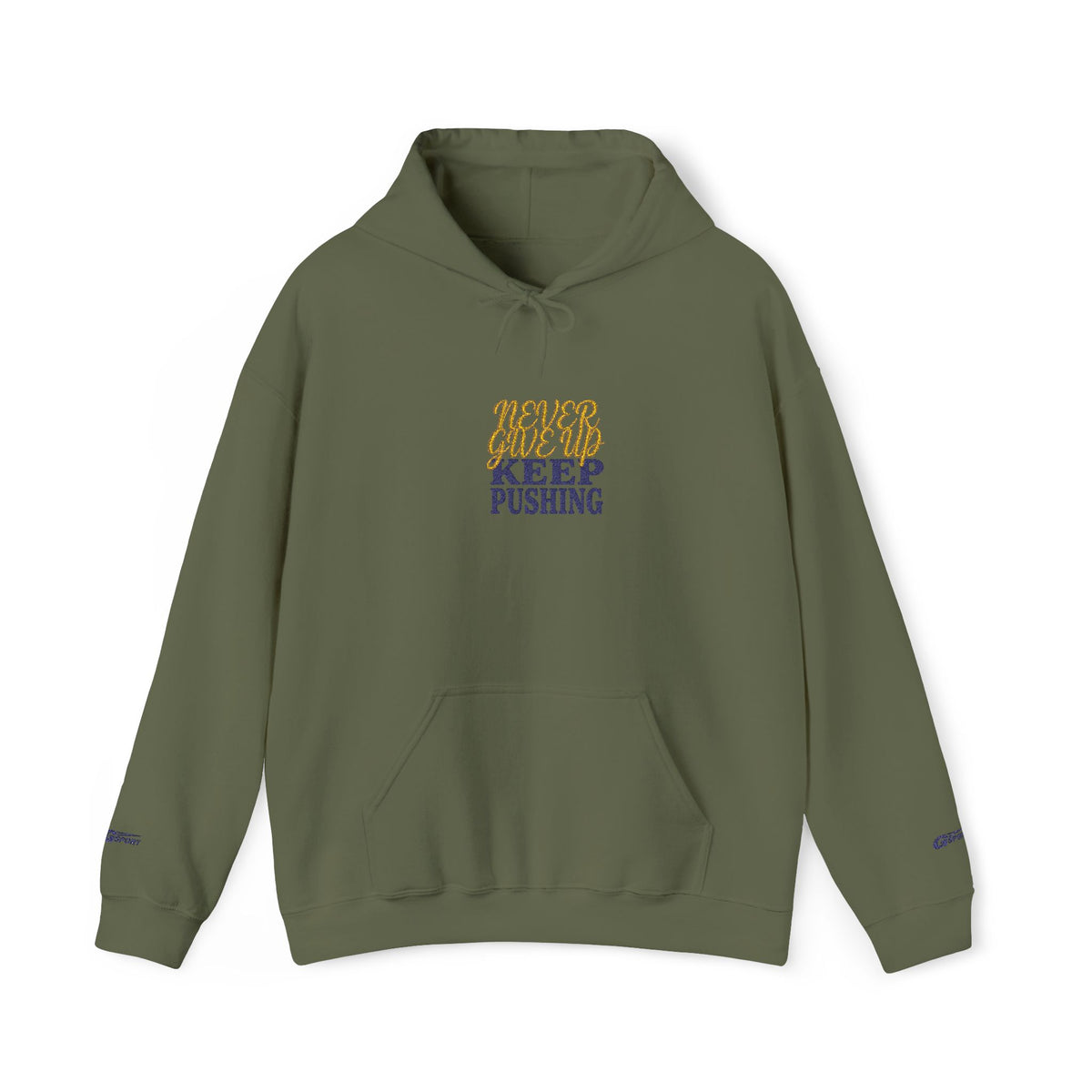 Keep Pushing Tiger Graphic Hoodie | Motivational Streetwear