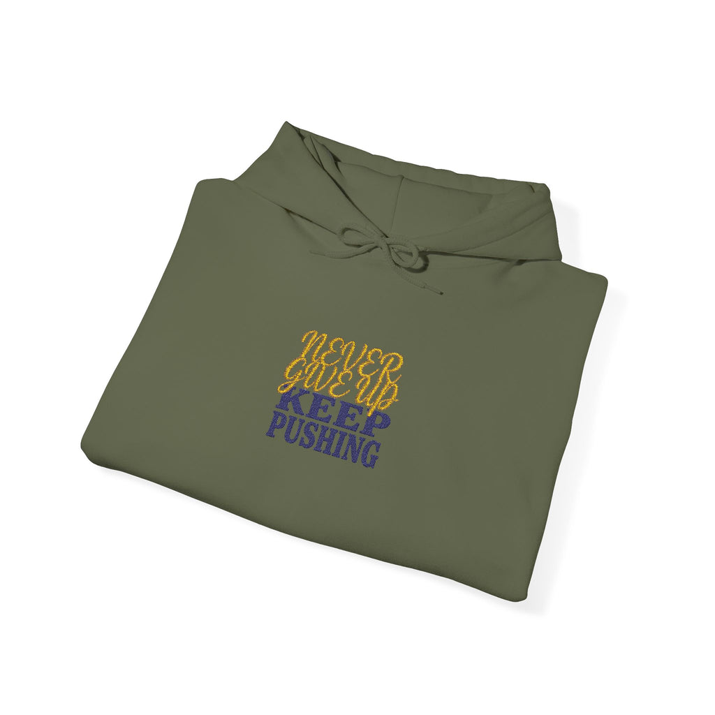 Keep Pushing Tiger Graphic Hoodie | Motivational Streetwear