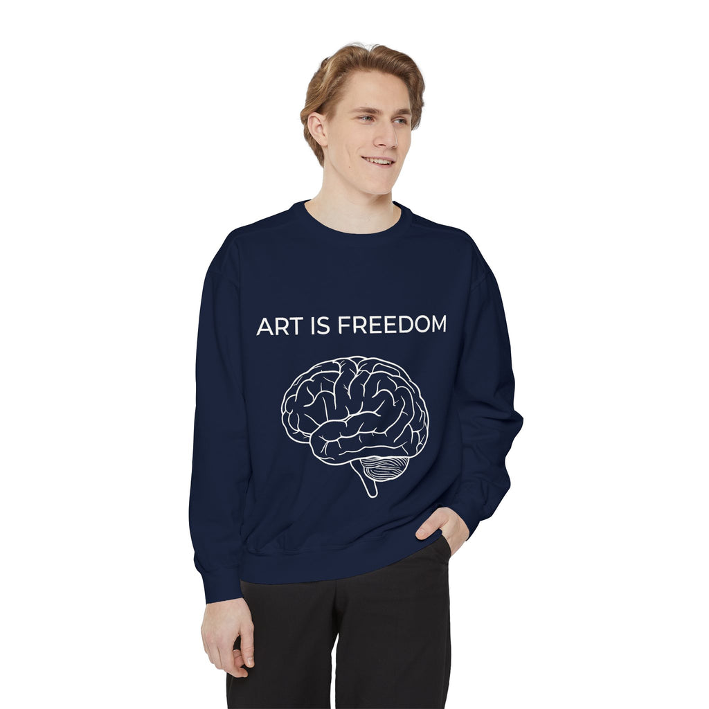 Unisex Garment-Dyed Sweatshirt | Premium Crewneck