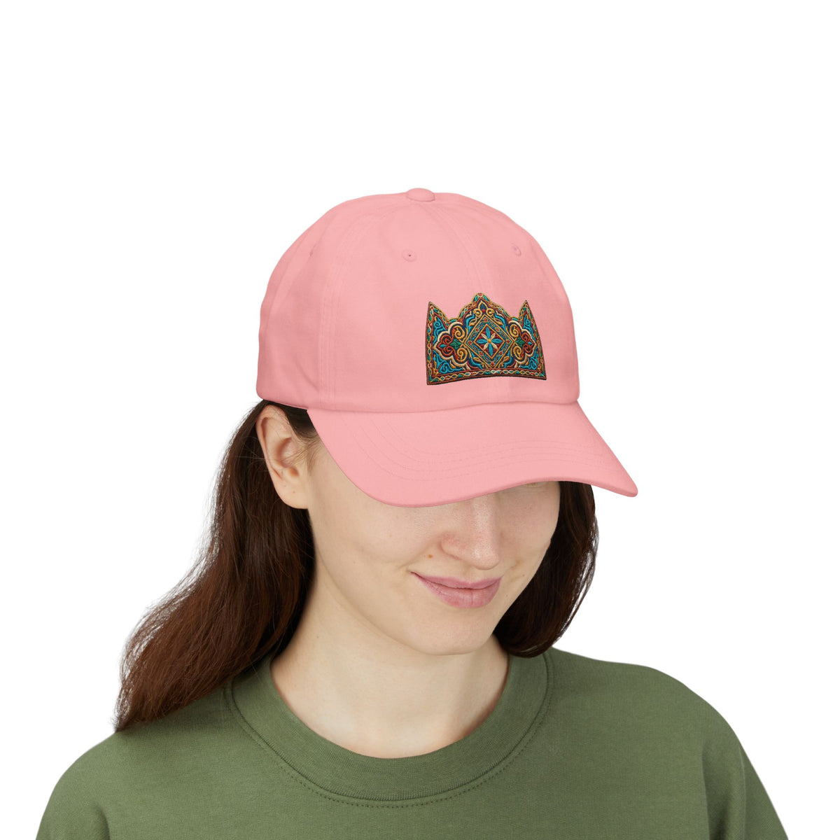 Embroidered Boho Crown Dad Cap | Unisex Streetwear Hat