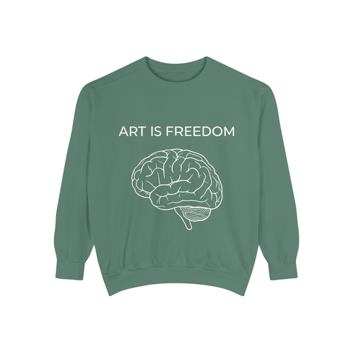 Unisex Garment-Dyed Sweatshirt | Premium Crewneck