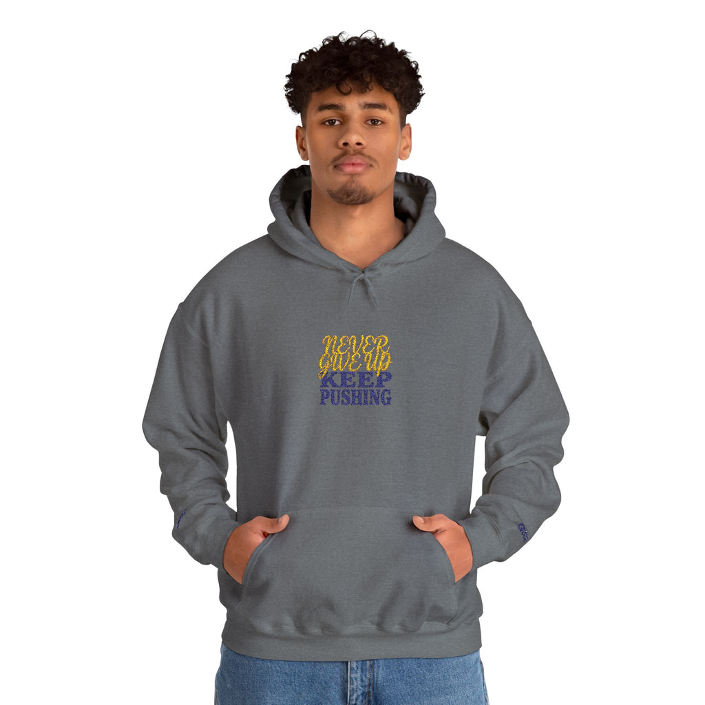 Keep Pushing Tiger Graphic Hoodie | Motivational Streetwear