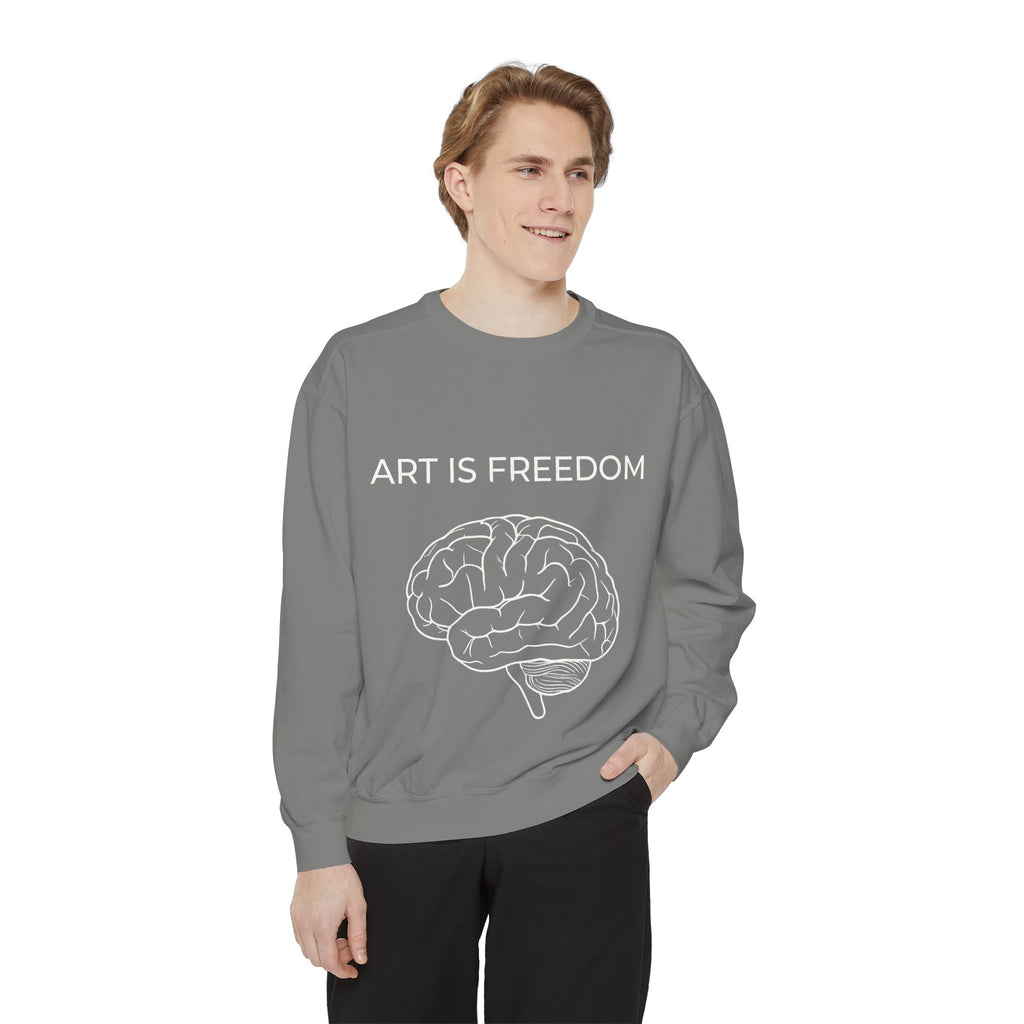 Unisex Garment-Dyed Sweatshirt | Premium Crewneck