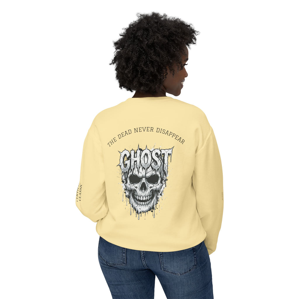 Ghost Skull Sweatshirt | Gothic Graphic Crewneck