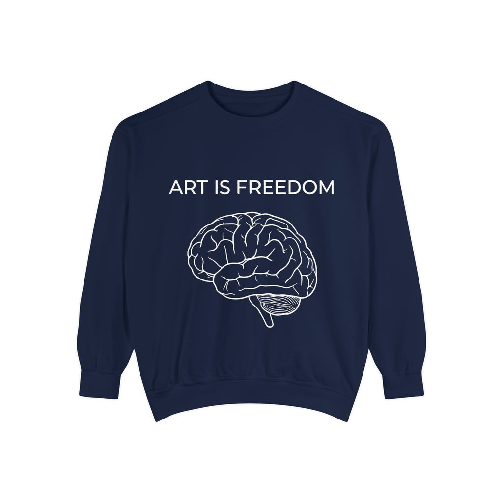 Unisex Garment-Dyed Sweatshirt | Premium Crewneck