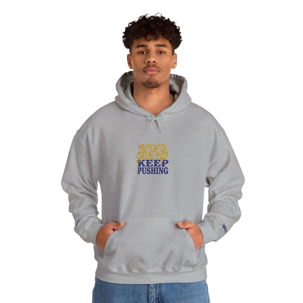 Keep Pushing Tiger Graphic Hoodie | Motivational Streetwear