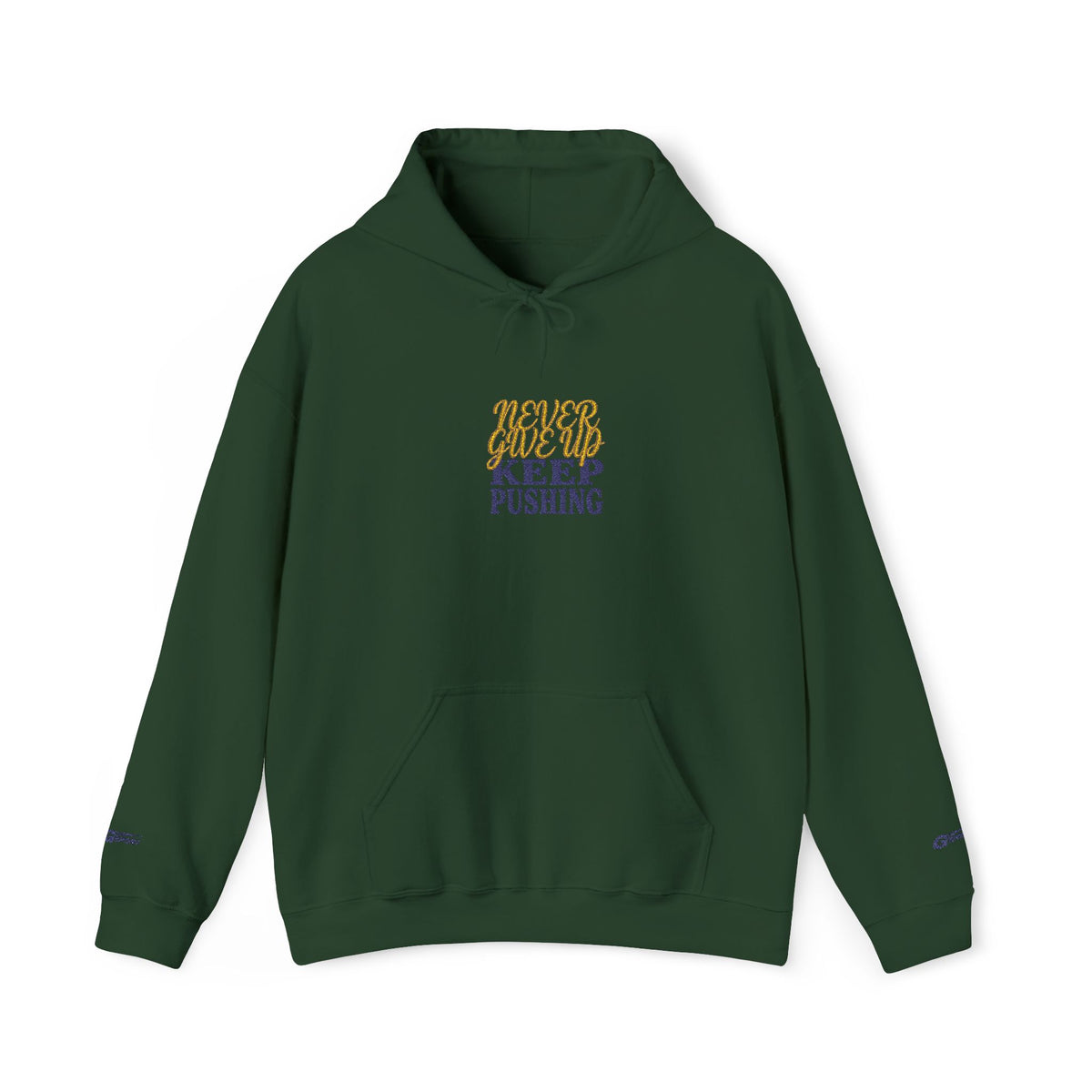 Keep Pushing Tiger Graphic Hoodie | Motivational Streetwear