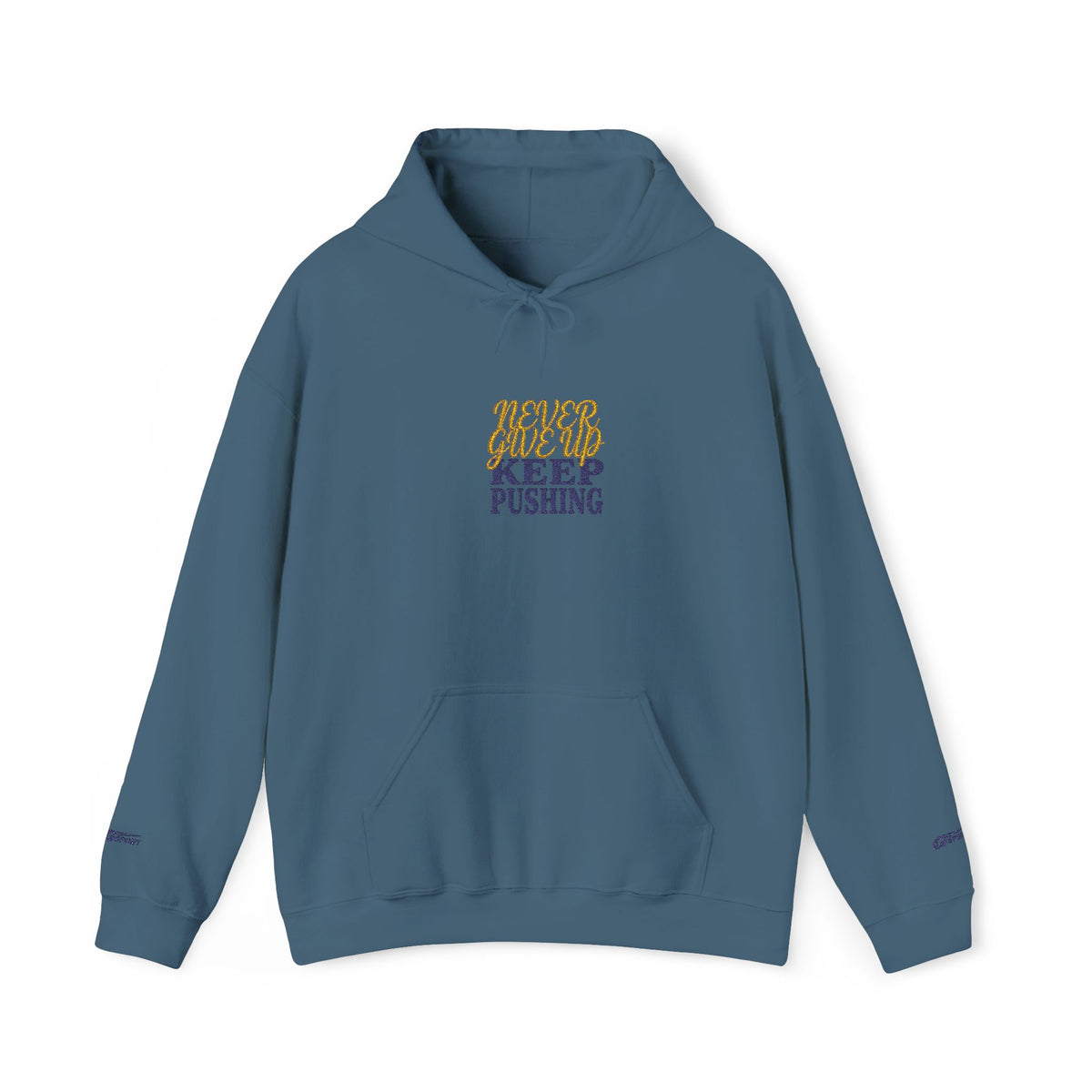 Keep Pushing Tiger Graphic Hoodie | Motivational Streetwear