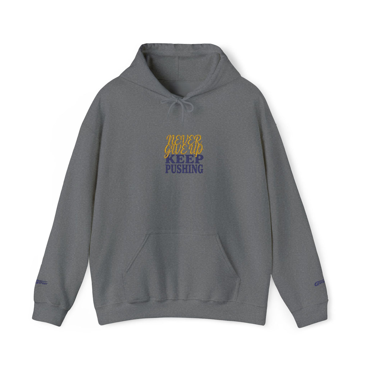Keep Pushing Tiger Graphic Hoodie | Motivational Streetwear