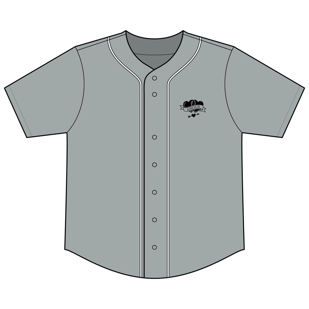 Baseball Jersey | Lightweight Athletic Button-Up