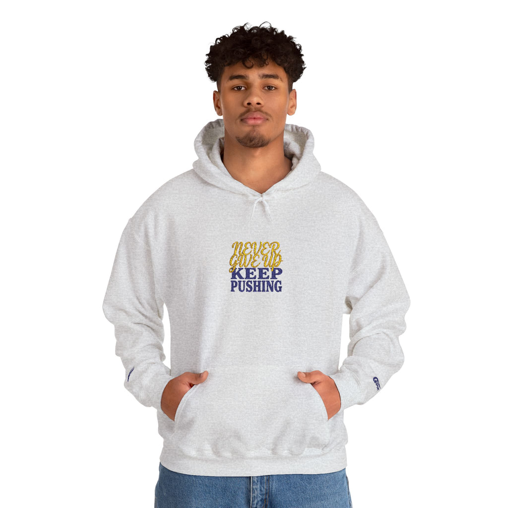 Keep Pushing Tiger Graphic Hoodie | Motivational Streetwear