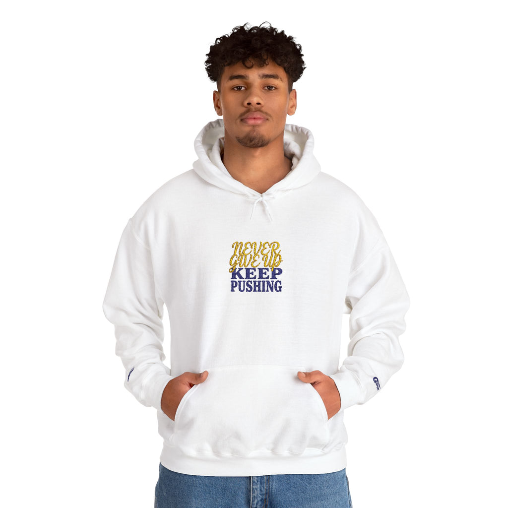 Keep Pushing Tiger Graphic Hoodie | Motivational Streetwear