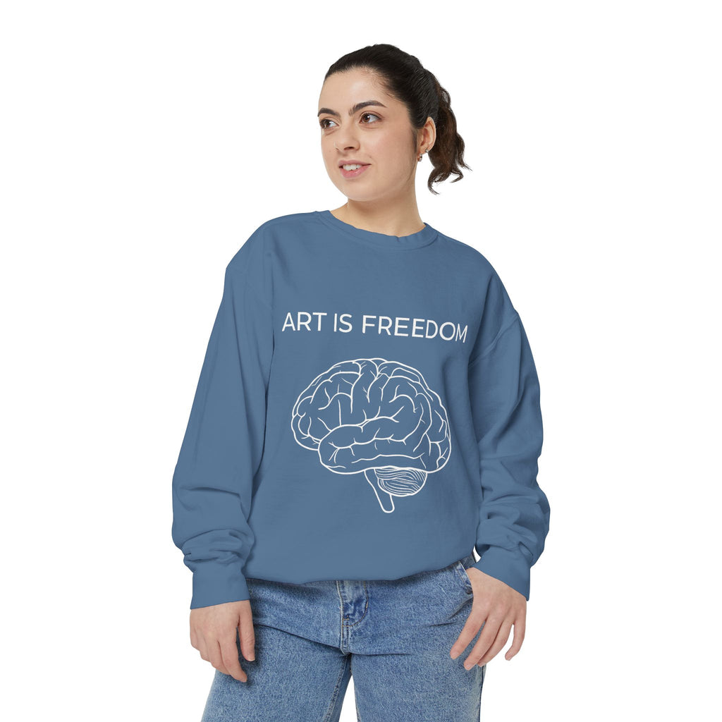 Unisex Garment-Dyed Sweatshirt | Premium Crewneck