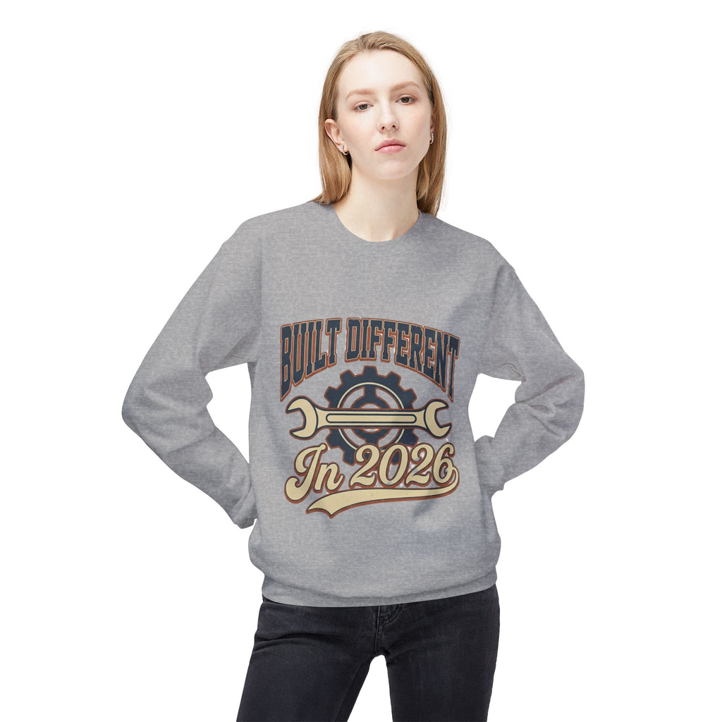 Built Different 2026 Mechanic Sweatshirt | Vintage Garage