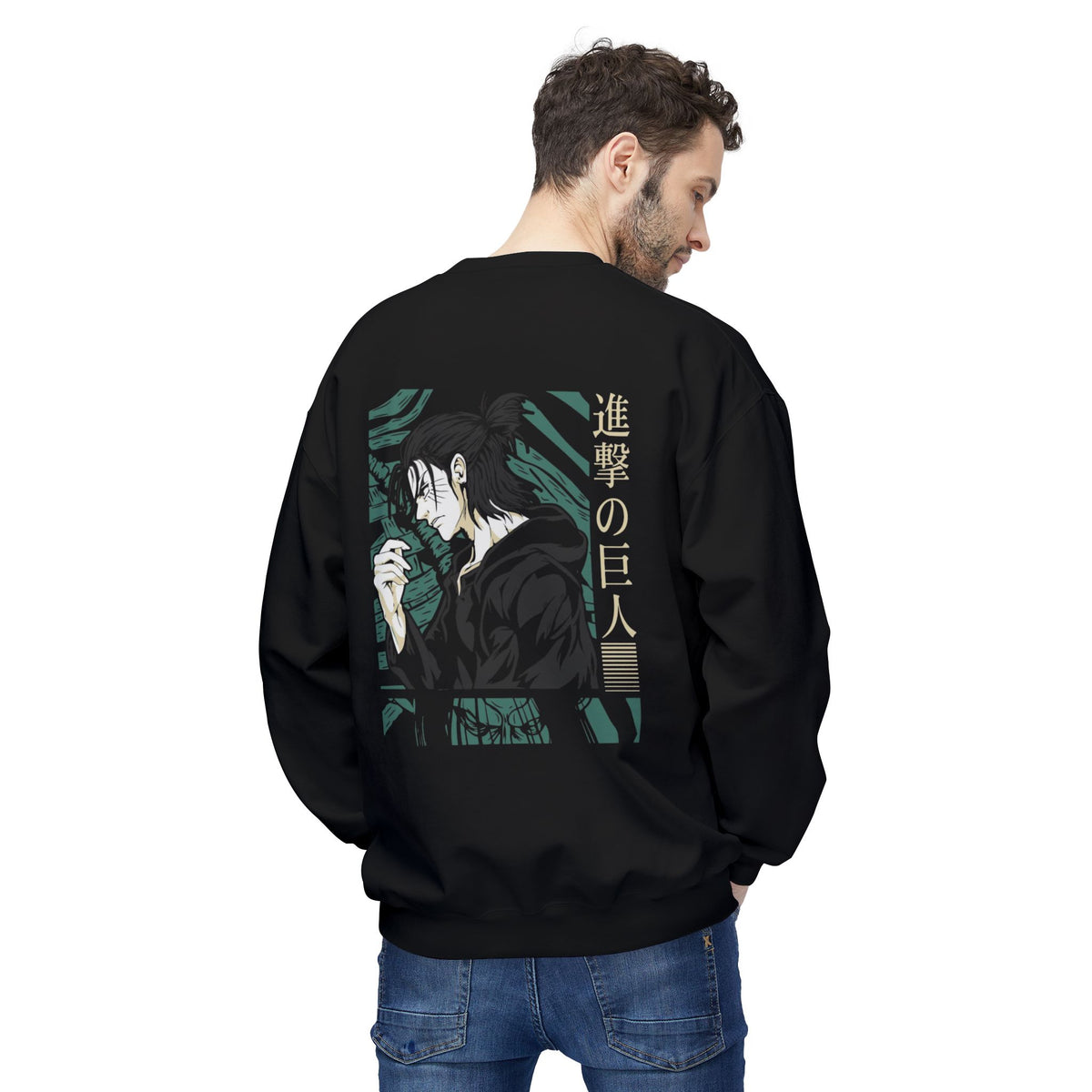 Levi Anime Graphic Crewneck Sweatshirt