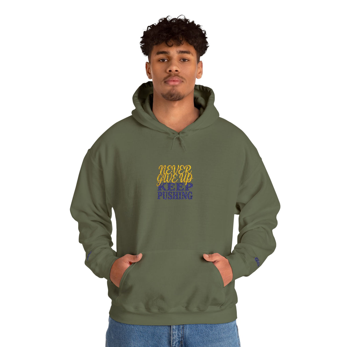 Keep Pushing Tiger Graphic Hoodie | Motivational Streetwear